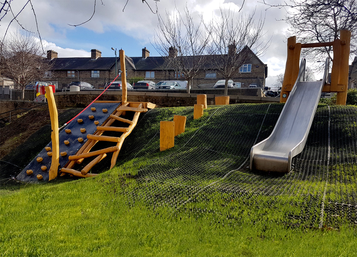 New Playground for Mount Brown in Dublin, located within the square.